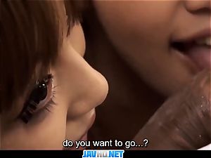 Subtitles - Anri Hoshizaki in handsome japanese threes