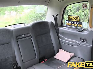 fake taxi Golden bathroom for sizzling female followed ass-fuck lovemaking