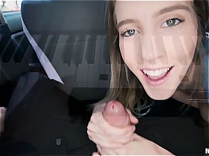 pov handjob, footjob, and boinking of a super hoe Cadence Lux